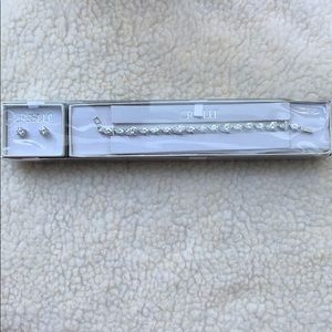 Crystal Earring and Bracelet Set